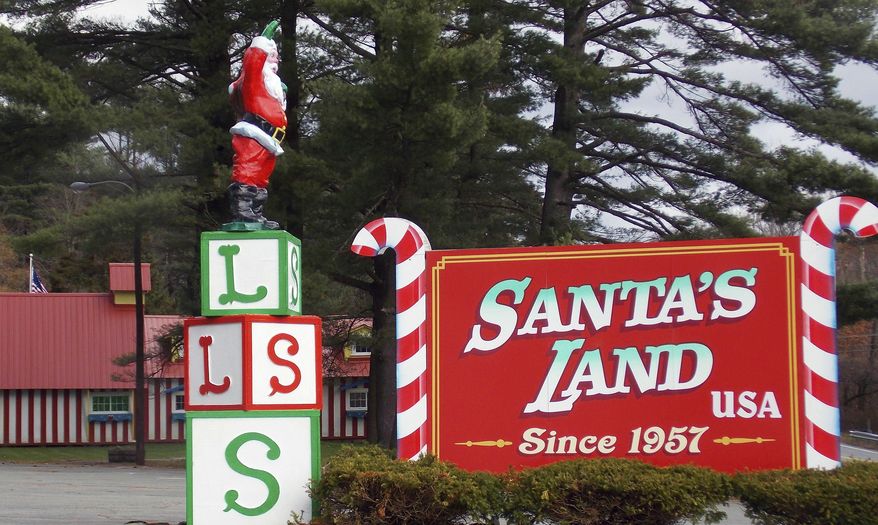 This Nov. 19, 2017 photo provided by David Haversat shows a scene at the Santa's Land holiday-themed park in Putney, Vt. Haversat, of Oxford, Conn., who visited the park as a child, bought and refurbished the park that had closed in recent years. He reopened it in November for weekend visitors through Christmas Eve. (David Haversat via AP)