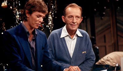 David Bowie and Bing Crosby (Rex Features via AP Images) ** FILE **