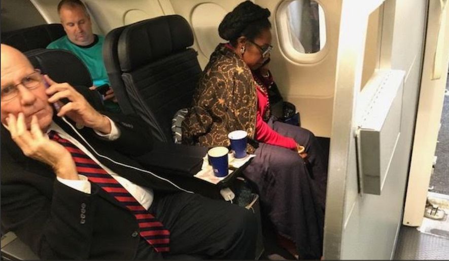 U.S. Rep. Sheila Jackson Lee of Texas told her followers on Twitter that racial animus is to blame for a Dec. 18 seat-stealing controversy on United Airlines. A customer wants an apology from United for giving her first-class ticket to the Democrat, although United claims the ticket was forfeited on an app before the flight. (Image: Twitter, Jean-Marie Simon)