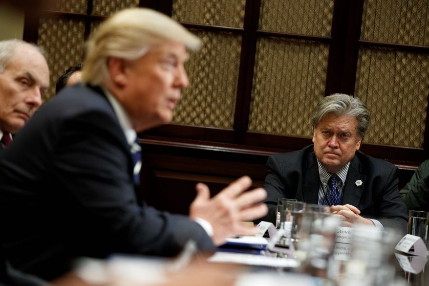 The rift between President Trump and Steve Bannon extended into the Republican Party, with most of the base choosing the president&#39;s side. Mr. Bannon tried to distance himself from some of the fiery reports, but he did not deny making the statements. (Associated Press/File)