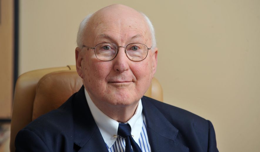 In this Jan. 25, 2012, photo provided by The Anniston Star, former Anniston Star publisher, H. Brandt Ayers, sits for a portrait in Anniston, Ala. Ayers is being accused of spanking female employees while he was a newsroom executive decades ago. The former editor and publisher at The Anniston Star, used a metal ruler to hit a young female employee in the newsroom in the mid-1970s and had a reputation for spanking other women, according to published reports. (Bill Wilson/The Anniston Star via AP)