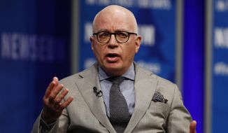 In this April 12, 2017, file photo, Michael Wolff of The Hollywood Reporter speaks at the Newseum in Washington. The author of an explosive book on President Donald Trump’s administration is the target of a cease-and-desist letter from Trump’s lawyers. And he’s the focus of a campaign by the president’s allies to cast doubt on the book’s claim that Trump is a reluctant and troubled president. (AP Photo/Carolyn Kaster, File)