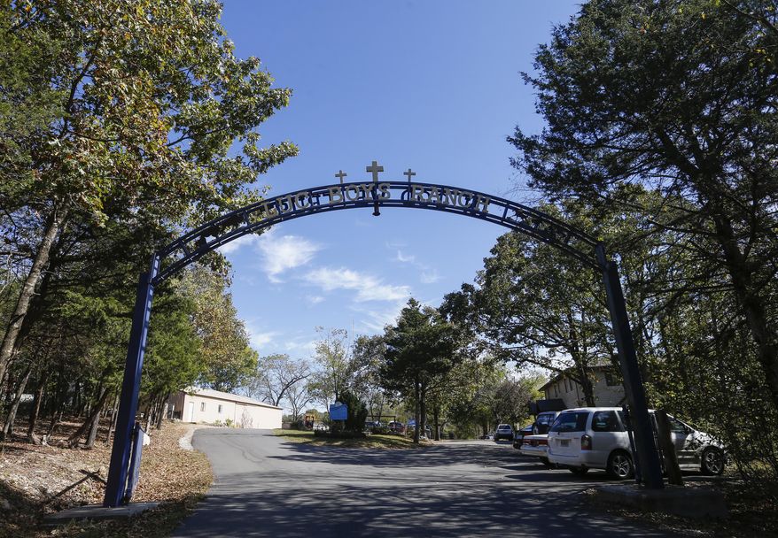 This Oct. 17, 2017 photo, shows the entrance to the Lives Under Construction Boys Ranch in Lampe, Mo. A lawsuit filed on behalf of three former residents of the southwest Missouri ranch for troubled boys accuses the Christian residential facility of covering up allegations of rapes and sexual assaults. (Andrew Jansen/The Springfield News-Leader via AP)