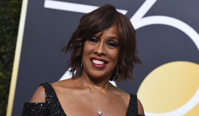 Gayle King arrives at the 75th annual Golden Globe Awards at the Beverly Hilton Hotel on Sunday, Jan. 7, 2018, in Beverly Hills, Calif. (Photo by Jordan Strauss/Invision/AP)