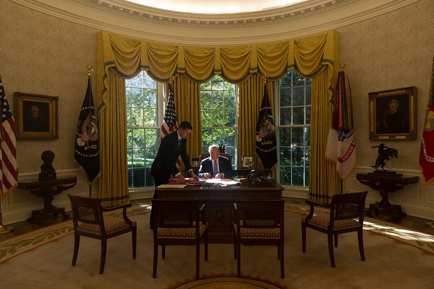 President Donald J. Trump in the Oval Office | October 17, 2017 (Official White House Photo by D. Myles Cullen)