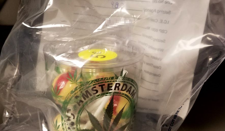 Federal officers seized 10 marijuana-laced lollipops at Baltimore Washington International Thurgood Marshall Airport on January 11, 2018. (Courtesy U.S. Customs and Border Protection)