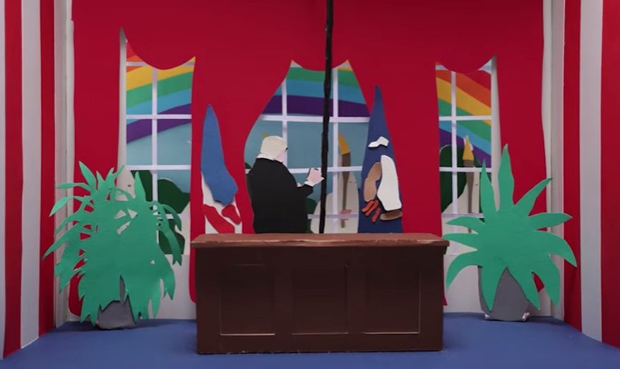 U2's new music video for "Get Out of Your Own Way" connects the Ku Klux Klan with President Trump. (YouTube/@U2VEVO)