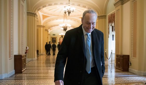 Senate Minority Leader Chuck Schumer said &quot;the great deal-making President sat on the sidelines&quot; during weekend talks to end the government shutdown. (Associated Press)