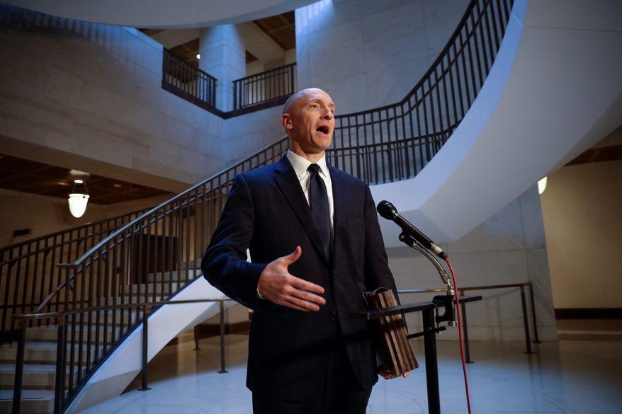 Carter Page, a foreign policy adviser to Donald Trump&#x27;s 2016 presidential campaign, calls testimony against him &quot;a desperate smear job.&quot; (Associated Press/File)