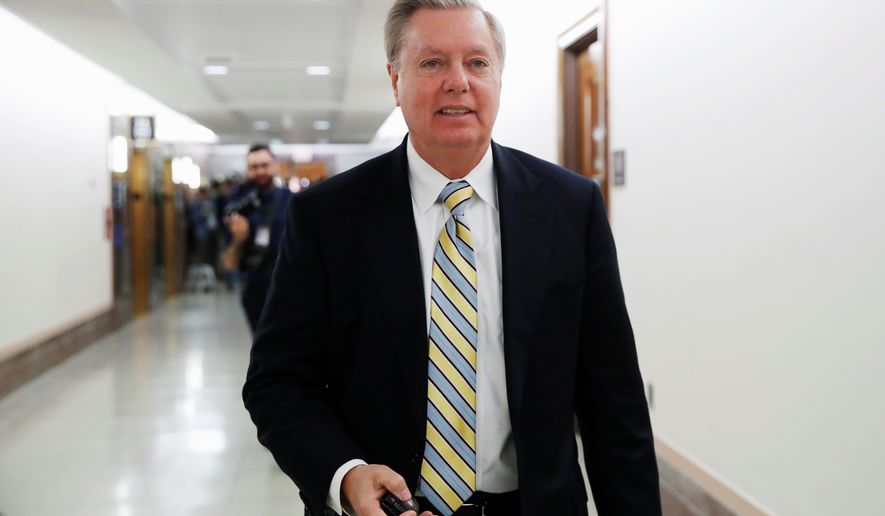 &quot;I&#x27;m trying to create a process where all this bipartisanship has a place to go,&quot; said Sen. Lindsey Graham, South Carolina Republican. Now Sen. John Cornyn and Sen. Richard Durbin are leading the talks. (Associated Press)