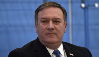 CIA Director Mike Pompeo listens to a question during and event on intelligence issues at the American Enterprise Institute in Washington, Tuesday, Jan. 23, 2018. (AP Photo/Susan Walsh) ** FILE **