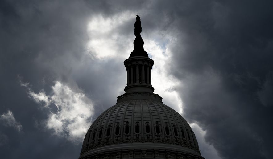 The Dome of the Capitol Building in Washington, Tuesday, Jan. 23, 2018. (AP Photo/Andrew Harnik)