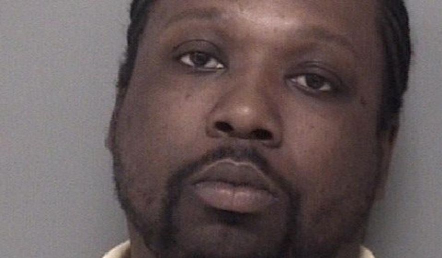This undated photo released by the Calhoun County Sheriff Department shows Anthony Whitlock, of Battle Creek, Mich. Whitlock, who police say broke into a southern Michigan apartment and attacked his ex-girlfriend with a sword, is expected to get a mental health exam. (Calhoun County Sheriff Department via AP)