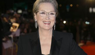 FILE - In this Jan. 10, 2018 file photo, actress Meryl Streep poses for photographers at the premiere of &amp;quot;The Post&amp;quot; in London. Streep will join the cast of HBO&#x27;s &amp;quot;Big Little Lies,&amp;quot; playing Mary Louise Wright, mother-in-law of Nicole Kidman&#x27;s character Celeste Wright. (Photo by Joel C Ryan/Invision/AP, File)