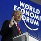 President Donald Trump delivers a speech to the World Economic Forum, Friday, Jan. 26, 2018, in Davos. (AP Photo/Evan Vucci) ** FILE **