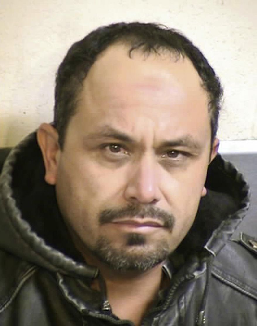 RETRANSMISSION TO CORRECT SPELLING OF NAME TO GRACIA FROM GARCIA - This undated photo released by the Fresno County Sheriff's Office shows Jorge Gracia. Authorities in central California say they have arrested Gracia, a man suspected of randomly shooting at least 10 vehicles in Fresno and Madera Counties in November and December 2017. (Fresno County Sheriff's Office via AP)