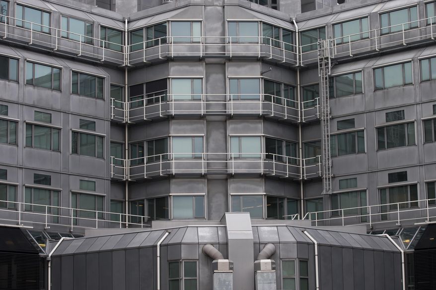 Exterior view of the building complex which houses the Dutch General Intelligence and Security Service in Zoetermeer, Netherlands, Friday, Jan. 26, 2018. The Netherlands' spy services AIVD and MIVD broke into the computers used by a powerful Russian hacking group and may be sitting on evidence relating to the breach of the U.S. Democratic National Committee, a Dutch newspaper and television show jointly reported Friday. (AP Photo/Peter Dejong)