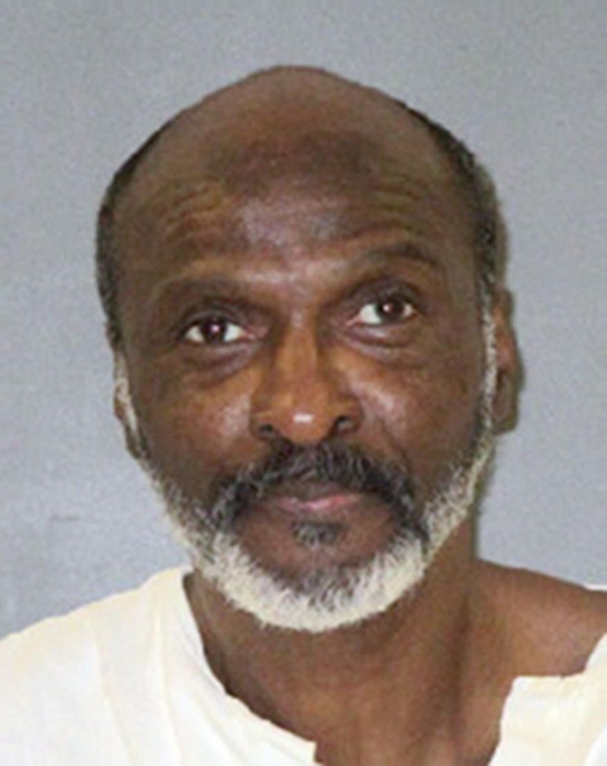 This undated photo provided by the Texas Department of Criminal Justice shows William Rayford, who is scheduled for execution Tuesday, Jan. 30, 2018, for the 1999 killing of his ex-girlfriend Carol Lynn Thomas Hall in Dallas. (Texas Department of Criminal Justice via AP)