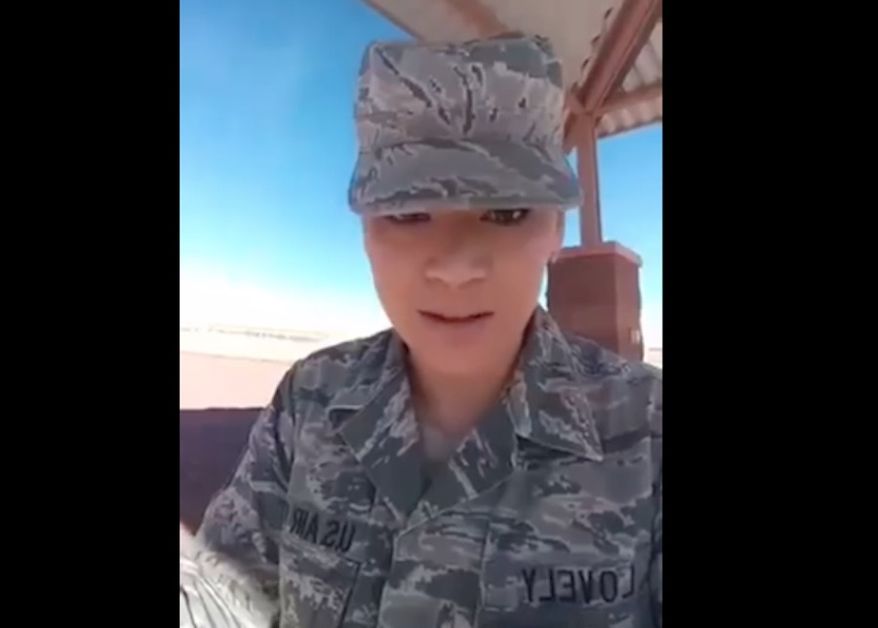 Air Force Tech. Sgt Geraldine Lovely is under investigation after a vulgar video rant slamming black female subordinates as disrespectful went viral on social media. (Facebook/@Air Force amn/nco/snco)