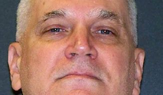 This undated photo provided by the Texas Department of Criminal Justice shows John David Battaglia who is scheduled for execution Thursday, Feb. 1, 2018, in Huntsville, Texas, for the May 2001 slayings of his two daughters. (Texas Department of Criminal Justice via AP)