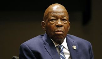 In this Oct. 30, 2017, file photo, Rep. Elijah Cummings, D-Md., participates in a panel discussion during a summit on the country&#39;s opioid epidemic at the Johns Hopkins Bloomberg School of Public Health in Baltimore. A post on the congressman’s Facebook page for re-election says 91-year-old Ruth Elma Cummings died Monday, Feb. 5, 2018.  (AP Photo/Patrick Semansky, File) **FILE**