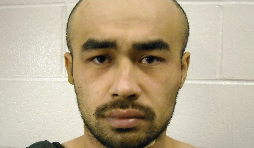 This photo provided by the Collin County Sheriff's Office in McKinney, Texas, shows Brandon De McCall, who was charged Thursday, Feb. 8, 2018, with capital murder of a peace officer. McCall is suspected of fatally shooting an officer as police responded to a disturbance call at an apartment complex late Wednesday in Richardson, Texas. He barricaded himself for hours before surrendering early Thursday. (Collin County Sheriff's Office via AP)