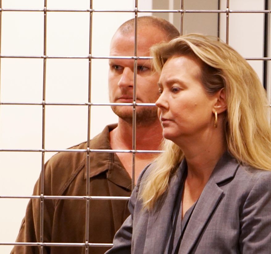 CORRECTS CITY TO ASHEVILLE, NOT ASHLAND - FILE - In this Sept. 12, 2016 photo, Seth Willis Pickering, left, appears with LeeAnn Melton, Buncombe County public defender, in Buncombe County Court in Asheville, N.C. Pickering, of Leicester, N.C., pleaded guilty to first-degree murder for killing his daughter, Lila Pickering, within the boundaries of the Blue Ridge Parkway, R. Andrew Murray, U.S. Attorney for the Western District of North Carolina, announced Friday, Feb. 9, 2018. (Tonya Maxwell/The Asheville Citizen-Times via AP, File)