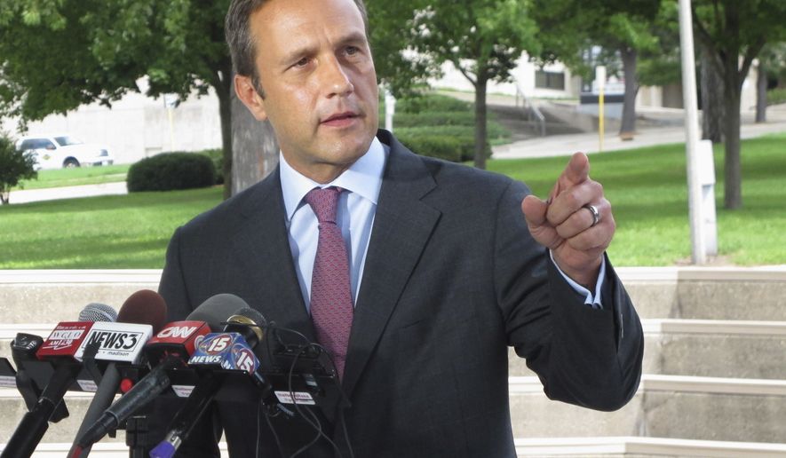 FILE - In this Aug. 3, 2016 file photo, Paul Nehlen, a Republican primary challenger to House Speaker Paul Ryan, speaks in Janesville, Wis. Nehlen&#39;s longshot bid to unseat Ryan will be the highlight of an otherwise sleepy Wisconsin primary Tuesday, Aug. 9, 2016. (AP Photo/Scott Bauer, File)
