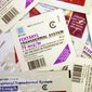 This April 26, 2006, file photo shows different brands and dosages of fentanyl patches in St. Louis. U.S. deaths linked to opioids have quadrupled since 2000 to roughly 42,000 in 2016. Although initially driven by prescription drugs, most opioid deaths now involve illicit drugs, including heroin and fentanyl. (AP Photo/Tom Gannam, File)