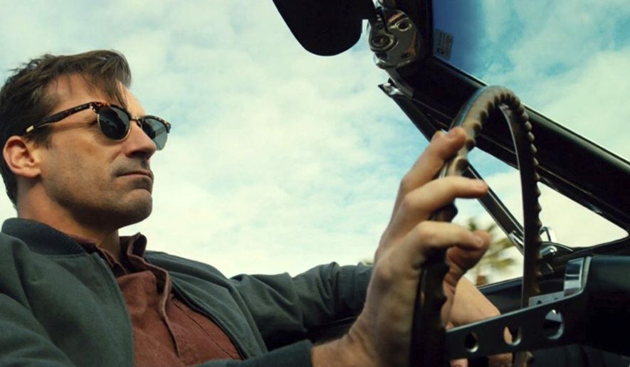 This image released by Bleecker Street shows Jon Hamm in a scene from "Nostalgia." (Bleecker Street via AP)