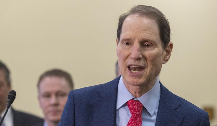 In this Jan. 10, 2018, file photo Sen. Ron Wyden, D-Ore., speaks at the Capitol in Washington. Some Medicare beneficiaries would face higher prescription drug costs under President Donald Trump’s budget even as the sickest patients save money. That may make it harder to sell the complex plan to Congress in an election year. (AP Photo/J. Scott Applewhite, File)