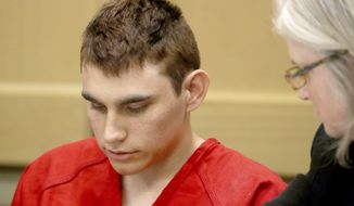 Nikolas Cruz appears in court for a status hearing before Broward Circuit Judge Elizabeth Scherer in Fort Lauderdale, Fla., Monday, Feb. 19, 2018. Cruz is charged with killing 17 people and wounding many others in Wednesday&#x27;s attack at Marjory Stoneman Douglas High School  in Parkland, which he once attended. (Mike Stocker/South Florida Sun-Sentinel via AP, Pool)