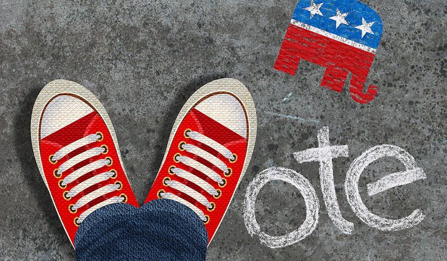 GOP Seeking the Millennial Vote Illustration by Greg Groesch/The Washington Times