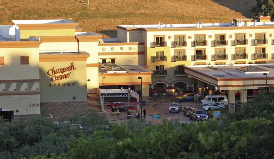 This June 17, 2005 file photo shows the Chumash Casino in Santa Ynez, Calif. Authorities say a man was fatally shot during an altercation with a security guard at the Southern California casino Tuesday, Feb. 20, 2018. (AP Photo/Michael A. Mariant, File)