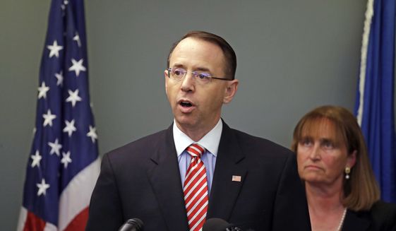 Deputy Attorney General Rod Rosenstein is said to have ordered the updated manual. (Associated Press/File)
