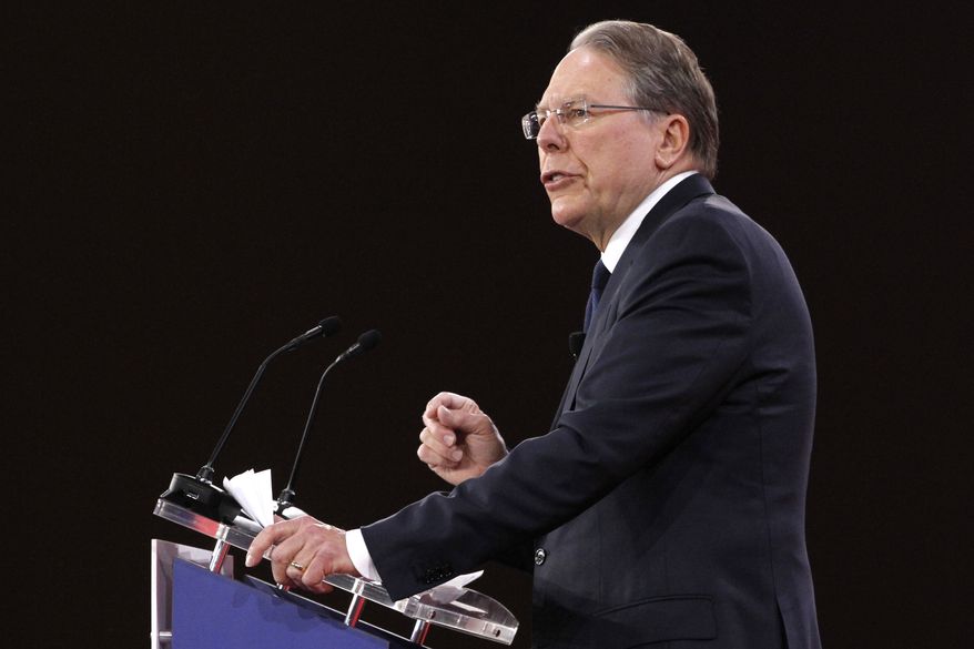 National Rifle Association Executive Vice President and CEO Wayne LaPierre, speaks at the Conservative Political Action Conference (CPAC), at National Harbor, Md., Thursday, Feb. 22, 2018. (AP Photo/Jacquelyn Martin)