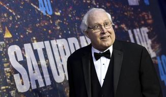 In this Feb. 15, 2015 file photo, Chevy Chase attends the SNL 40th Anniversary Special at Rockefeller Plaza, in New York. (Photo by Evan Agostini/Invision/AP)
