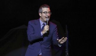 FILE - In this Nov. 7, 2017 file photo, comedian John Oliver performs at the 11th Annual Stand Up for Heroes benefit in New York. A West Virginia judge has dismissed a lawsuit filed against HBO host John Oliver brought by coal company Murray Energy. A segment of Oliver’s show “Last Week Tonight” in June poked fun at Murray Energy CEO Robert Murray, who blames regulatory efforts by the Obama administration for damaging the coal industry. Oliver said the 77-year-old looked like a &amp;quot;geriatric Dr. Evil.&amp;quot;  A Circuit Court judge in Marshall County, W. Va., ruled on Wednesday, Feb. 21, 2018 that Murray’s company failed to state a claim. (Photo by Brent N. Clarke/Invision/AP, File)