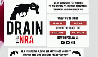 DraintheNRA.com is one of several new activist groups which support a &quot;boycott&quot; of the National Rifle Association. Several have websites, too. (DraintheNRA.com)