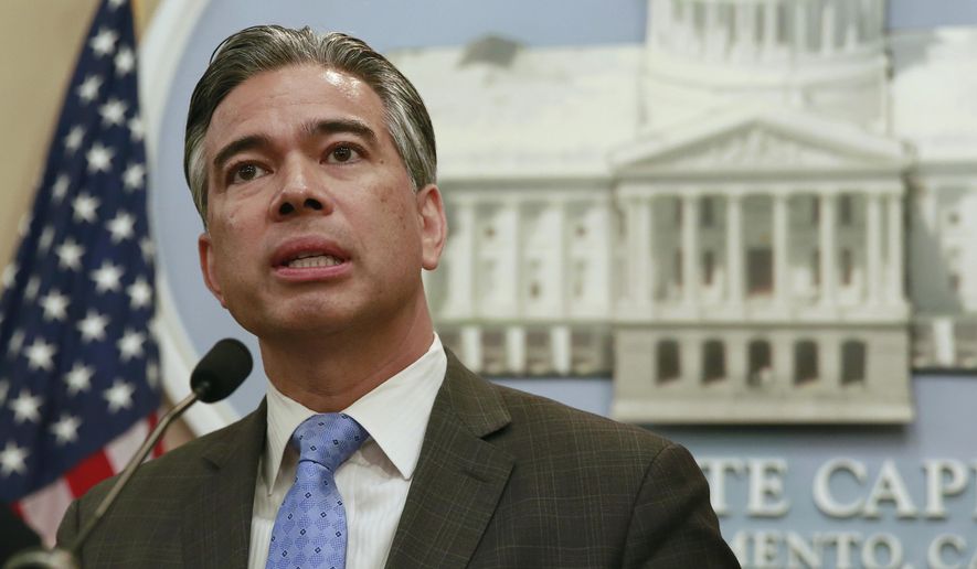 FILE - In this Jan. 9, 2018, file photo Assemblyman Rob Bonta, D-Oakland, speaks during a news conference in Sacramento, Calif. Indian tribes that say they’ve been cut out of California’s legal pot market are raising the possibility that they could grow and sell on their own. "Everyone agrees conceptually there should be an even playing field, a level playing field," said Bonta, a Democrat at the center of the negotiations in Sacramento. (AP Photo/Rich Pedroncelli, File)