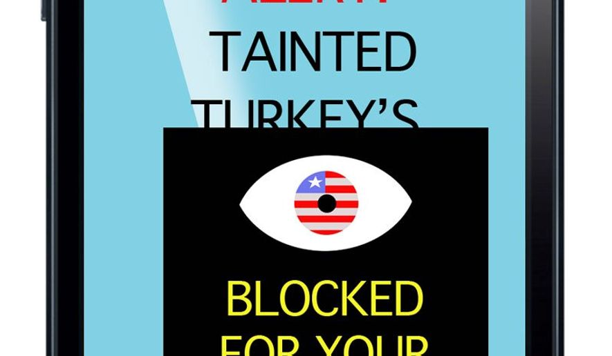 Illustration on censorship and social media by Alexander Hunter/The Washington Times