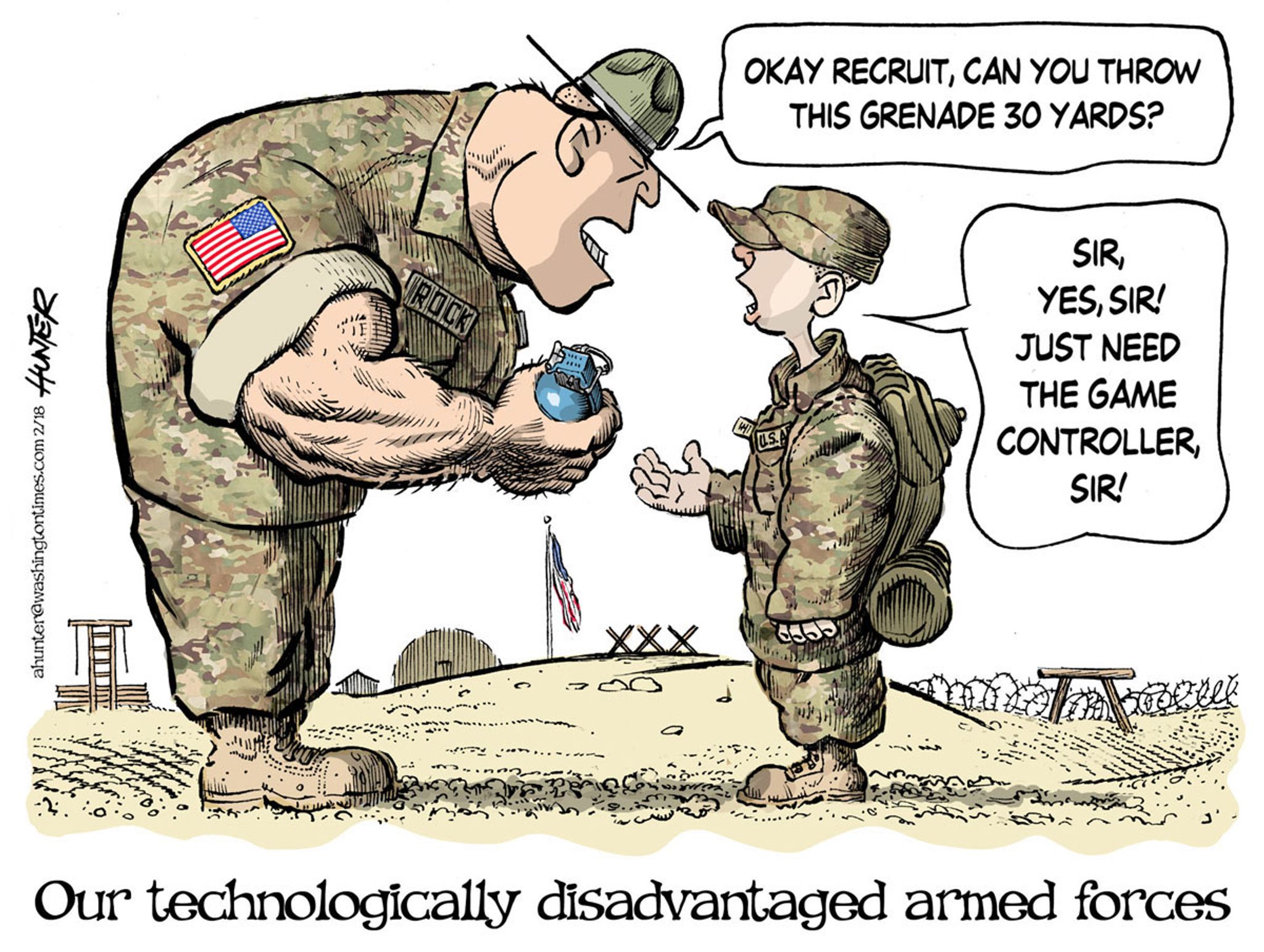Political Cartoons - The best of Alexander Hunter - Our technologically  disadvantaged armed forces - Washington Times