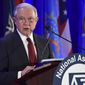 Attorney General Jeff Sessions delivers remarks to the National Association of Attorneys General at their Winter Meeting in Washington, Tuesday, Feb. 27, 2018. (AP Photo/Susan Walsh)