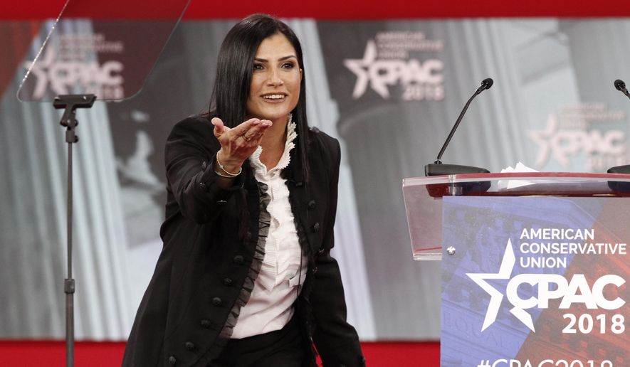 Dana Loesch, spokeswoman for the National Rifle Association, speaks at the Conservative Political Action Conference (CPAC), at National Harbor, Md. (AP Photo/Jacquelyn Martin) ** FILE **