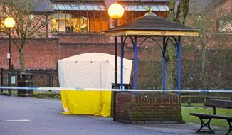 A police tent in The Maltings shopping centre in Salisbury, England Tuesday March 6, 2018 near where Sergei Skripal was found critically ill by exposure to an unknown substance. Skripal, a former Russian spy is in critical condition after coming into contact with an &amp;quot;unknown substance.&amp;quot; Authorities did not identify the man, but the Press Association and other British media identified him Monday, March 5, as Sergei Skripal who was convicted in 2006 on charges of spying for Britain and sentenced to 13 years but was freed in 2010 in a U.S.-Russian spy swap. (Steve Parsons/PA via AP)