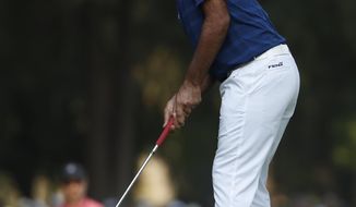 India&#39;s Shubhankar Sharma approaches the green on the 16th hole in the final round of the Mexico Championship at Chapultepec Golf Club in Mexico City, Sunday, March 4, 2018. (AP Photo/Eduardo Verdugo)