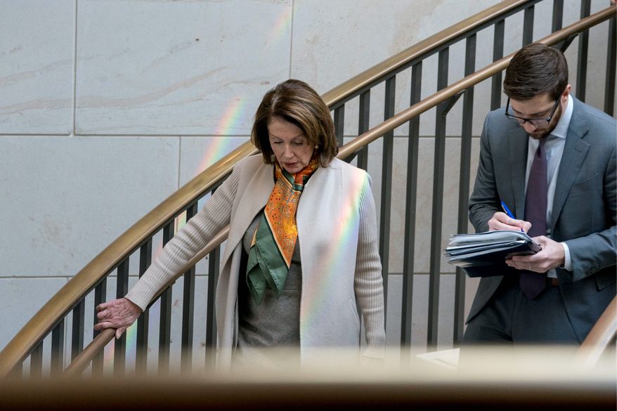 House Minority Leader Nancy Pelosi said Thursday that another fight over adding more detention beds to the system is a major sticking point. (Associated Press)