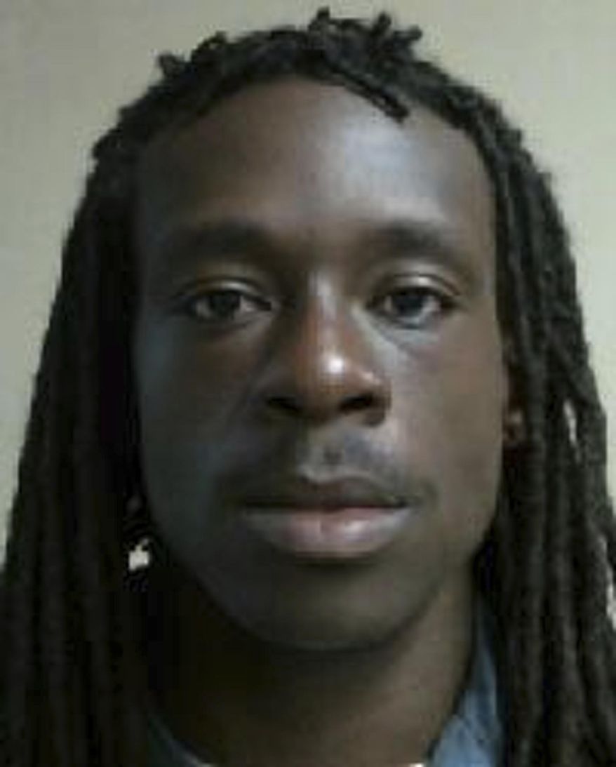 This booking photo provided by the Nevada Department of Corrections shows Gregory Mills, 27, shortly after he was convicted of burglary in August 2017. Mills walked away from a state prison camp on Thursday, March 8,2018, in Carson City, Nev., but was captured hours later by the Nevada Highway Patrol. (Nevada Department of Corrections via AP)
