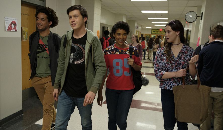 This image released by Twentieth Century Fox shows Jorge Lendeborg, Nick Robinson, Alexandra Shipp and Katherine Langford in &amp;quot;Love, Simon.&amp;quot; (Ben Rothstein/Twentieth Century Fox via AP)