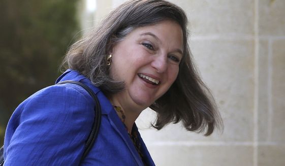 New disclosures included that Victoria Nuland, then at State, started the FBI-Steele marriage are contained in &quot;Russian Roulette.&quot; The book, which was released Tuesday. (Associated Press)